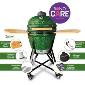 Grill ceramiczny Kamado Bono Zalgris zielony 55cm