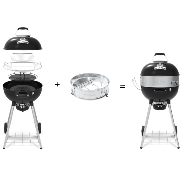 Grill węglowy Crown Kettle 57cm z pierścieniem kulinarnym Broil King