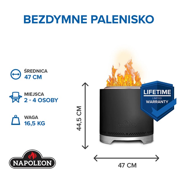 Bezdymne palenisko Napoleon (NWFPMTI-PHM-INT)